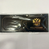 Обложка для Удостоверения МВД России с метал.орлом, натуральная кожа Обложка для Удостоверения МВД России с метал.орлом, натуральная кожа