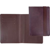 Обложка для паспорта из к/з Detent 3 отд.д/визиток, коричневая Обложка для паспорта из к/з Detent 3 отд.д/визиток, коричневая