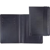 Обложка для паспорта из к/з Detent 3 отд.д/визиток, черная Обложка для паспорта из к/з Detent 3 отд.д/визиток, черная