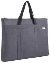 Портфель 40*30*4см 1 отд. на молнии ткань серый Портфель 40*30*4см 1 отд. на молнии ткань серый