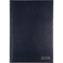 Ежедневник дат. 2026г А5 Attomex 336стр., темно-синий, бумвинил, тисн.фольгой, офсет 60г/м2