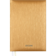 Ежедневник дат. 2026г А5 Attomex. Regent 336стр., золотистый, тв.обл., бумвинил, ляссе