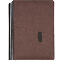 Ежедневник дат. 2026г А5 deVENTE Brighton 336стр., коричневый, тв.обложка, кожзам, ляссе, карман