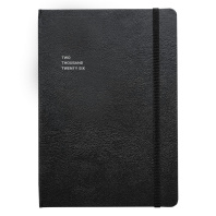 Ежедневник дат. 2026г А5 176л., балакрон, 7БЦ "Monochrome" шелкография, резинка, ляссе Ежедневник дат. 2026г А5 176л., балакрон, 7БЦ "Monochrome" шелкография, резинка, ляссе