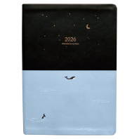 Ежедневник дат. 2026г А5 176л., кожзам, интегр.пер. "Adventure" тисн.фольгой, ляссе Ежедневник дат. 2026г А5 176л., кожзам, интегр.пер. "Adventure" тисн.фольгой, ляссе