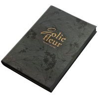Ежедневник дат. 2026г А5 176л., кожзам, мягк.пер. "Fleur" тисн.фольгой, ляссе Ежедневник дат. 2026г А5 176л., кожзам, мягк.пер. "Fleur" тисн.фольгой, ляссе