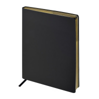 Ежедневник недат. А4 160л., кожзам, тв.пер. "Megapolis. Черный" ляссе