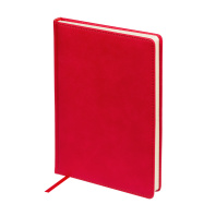 Ежедневник недат. А5 128л., кожзам, тв.обл. "Classic. Красный" ляссе