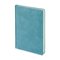 Ежедневник недат. А5 128л., кожзам, тв.обл. "Classic. Морская волна" ляссе