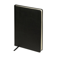 Ежедневник недат. А5 128л., кожзам, тв.обл. "Classic. Черный" ляссе