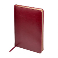 Ежедневник недат. А5 136л., кожзам, тв.обл. "Sidney Nebraska. Бордовый"