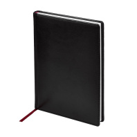 Ежедневник недат. А5 136л., кожзам, тв.обл. "Sidney Nebraska. Черный"