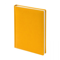 Ежедневник недат. А5 136л., кожзам, тв.обл. "Velvet. Желтый охра" софт-тач