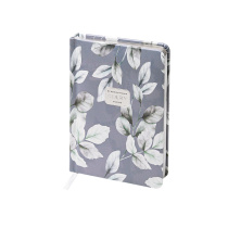 Ежедневник недат. А6+ 120л., тв.обл., иск.кожа "Flora. Frozen Leaves" ляссе