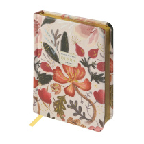 Ежедневник недат. А6+ 120л., тв.обл., иск.кожа "Flora. Нежные цветы" ляссе