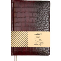 Ежедневник недат. А5 deVENTE Belcanto 272 стр.,бордовый,тв.обл.,кожзам, ляссе