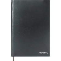 Ежедневник недат. А6 Attomex 320 стр., черный, тв.обл., бумвинил, офсет 60г/м2