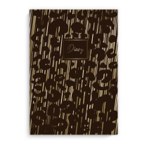 Ежедневник недат А5 интегр.пер.,  80л. "Diary. Лео принт" тисн.фольгой, софт-тач, лин.