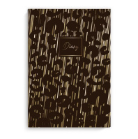Ежедневник недат А5 интегр.пер.,  80л. "Diary. Лео принт" тисн.фольгой, софт-тач, лин.