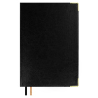 Ежедневник недат. А5 160л. кожзам, тв.пер. "#Думай как миллиардер. Сариф черный" ляссе