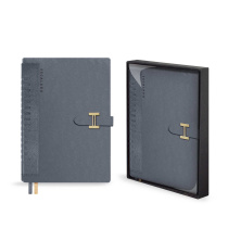 Ежедневник недат. А5 160л. кожзам, тв.пер. "Пристин серый" хляст, ляссе