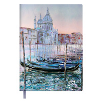 Ежедневник недат. А6+ 120л., кож.зам., мягк.пер. "Наппа Венеция" тиснен., ляссе