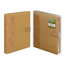 Ежедневник-органайзер недат. А5 кожзам., тв.пер., 160л. "Саржа светло-коричневый"