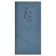 Еженедельник дат. 2026г (80*165мм) 64л., кожзам., мягк.пер. "Тиволи глосс синий" Еженедельник дат. 2026г (80*165мм) 64л., кожзам., мягк.пер. "Тиволи глосс синий"