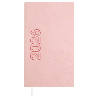 Еженедельник дат. 2026г 85*145мм 64л., кожзам., тв.пер. "Лозанж розовый" блинт.тисн, ляссе Еженедельник дат. 2026г 85*145мм 64л., кожзам., тв.пер. "Лозанж розовый" блинт.тисн, ляссе