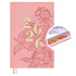 Еженедельник дат. 2026г А6 96л., кожзам., мягк.пер. "Джут розовый" тисн.фольгой, вырубка, ляссе Еженедельник дат. 2026г А6 96л., кожзам., мягк.пер. "Джут розовый" тисн.фольгой, вырубка, ляссе