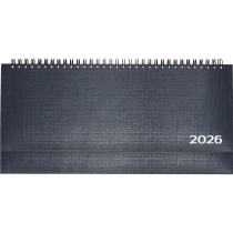 Планинг дат. 2026г, 294*142мм 64л., тв. обл. Lancaster синий, евро спираль