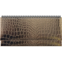 Планинг дат. 2026г, 294*142мм 64л., тв. обл., бумвинил, Arkona  золотистый, ляссе