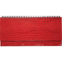 Планинг дат. 2026г, 294*142мм 64л., тв. обл., бумвинил, Arkona  красный, ляссе