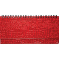 Планинг дат. 2026г, 294*142мм 64л., тв. обл., бумвинил, Arkona  красный, ляссе