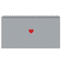 Планинг недат. 165*85мм 64л., гребень "Сердечко на полосках" мат.лам., выб.УФ-лак Планинг недат. 165*85мм 64л., гребень "Сердечко на полосках" мат.лам., выб.УФ-лак