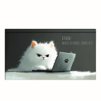 Планинг недат. 171*93мм 64л., 7БЦ "Кот с ноутбуком" мат.лам., выб.УФ-лак Планинг недат. 171*93мм 64л., 7БЦ "Кот с ноутбуком" мат.лам., выб.УФ-лак