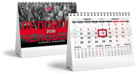 Календарь - домик  160*105мм на 2026г.  Делового человек. Красно-черный