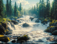 Календарь Трио металл+объем  295*720мм на 2026г. Речные пороги