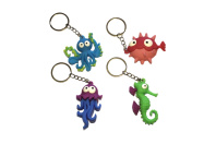 Брелок "Жители моря" ПВХ 5*4,8 см, ассорти Брелок "Жители моря" ПВХ 5*4,8 см, ассорти