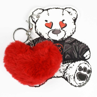 Брелок "Плюшевый мишка" мех, 9*9см Брелок "Плюшевый мишка" мех, 9*9см
