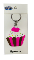 Брелок для ключей "Пирожное" 5,5см Брелок для ключей "Пирожное" 5,5см