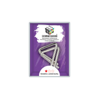 Головоломка металлическая "Треугольники" 7*5см