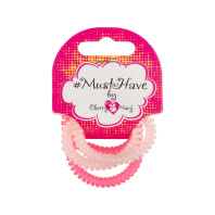 Набор резинок для волос "CHERRY MARY" 4шт пружинка, розовый Набор резинок для волос "CHERRY MARY" 4шт пружинка, розовый