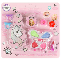 Детская косметика "Милая леди" тени, заколки, помада, кольца