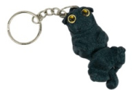 Брелок 3D "Мопс Фуня" 5 см, цвет ассорти