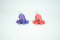 Брелок 3D "Осьминожик Эдди" 5 см, цвет ассорти