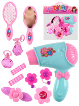 Игровой набор для девочки 11 предметов  "Прическа принцессы"