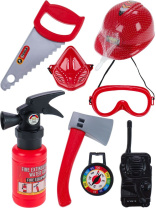 Игровой набор для мальчиков "Юный пожарный" 7 предметов, распыляется вода