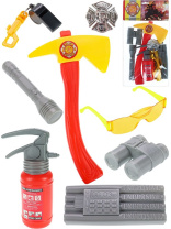 Игровой набор для мальчиков "Юный пожарный" 8 предметов, распыляется вода