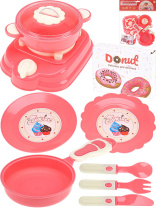 Игровой набор посуды 10 предметов "Розовый"
